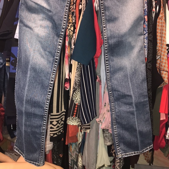 RARE Vintage Silver Monica Jeans Sexy fit 25 / 33 blue like Mint shape skinny - Picture 3 of 9